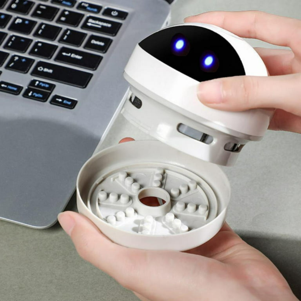 Compact USB Charging Desk Hoover – Mini Vacuum Cleaner Robot for Effortless Cleaning of Dust and Crumbs 6