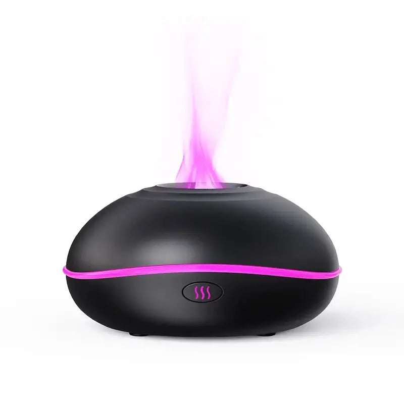 Compact USB Cool Mist Humidifier for Bedroom with Ultrasonic Mist and Flame Effect Lighting – Perfect Air Humidifier for Comfort 5