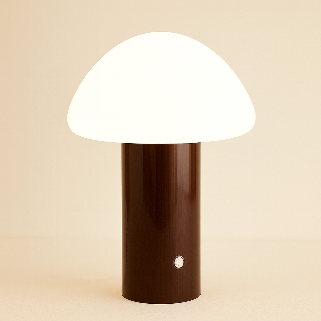 Cordless LED Table Lamp with Mushroom Design – Rechargeable Bedside Table Lamp for Soft Illumination and Portable Use 4