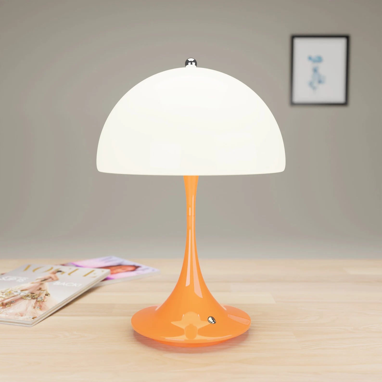 Cordless Touch Control LED Bedside Lamp – Premium Aluminum Design with Dimming, USB Rechargeable, Wireless Convenience 7