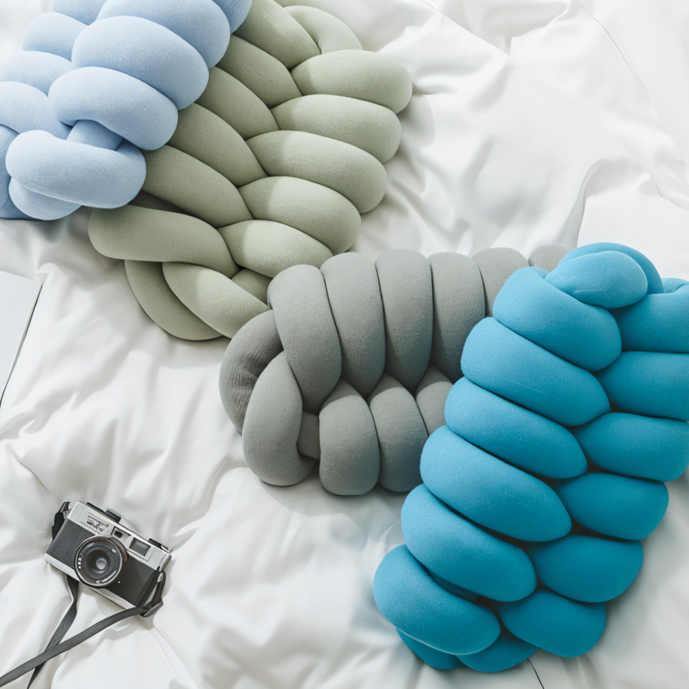 Cotton Knitted Decorative Cushion Cover for Couch - Vibrant Accent Pillow with Eye-Catching Design and Comfortable Filling 6