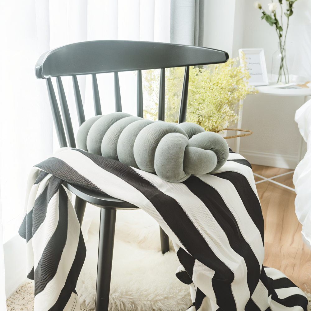 Cotton Knitted Decorative Cushion Cover for Couch - Vibrant Accent Pillow with Eye-Catching Design and Comfortable Filling 7