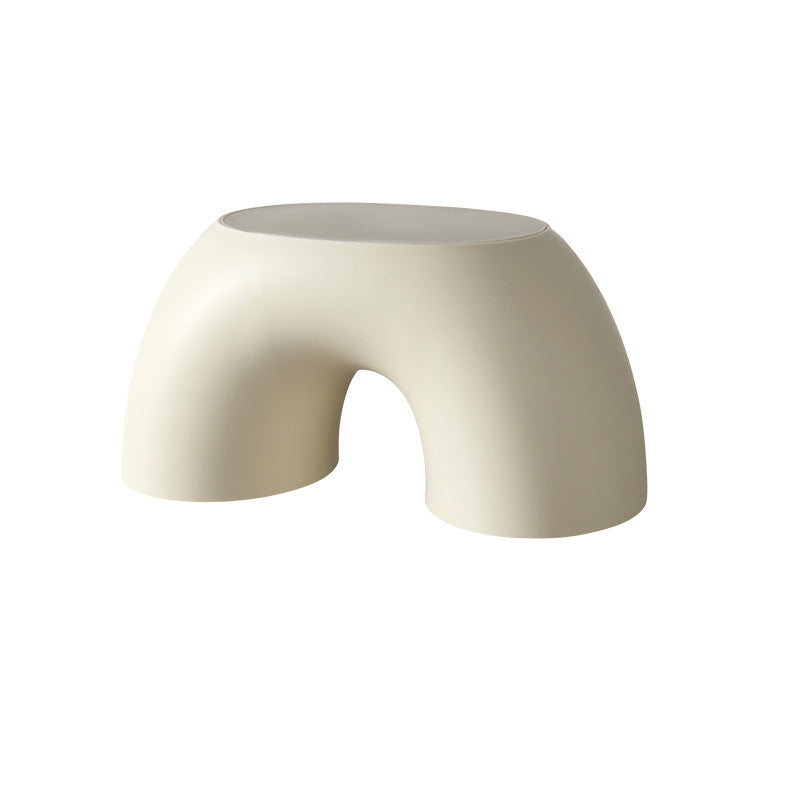 Creative Rainbow Footstool Ottoman for Living Room and Bedroom – Lightweight, Armless, Stackable Seating 0