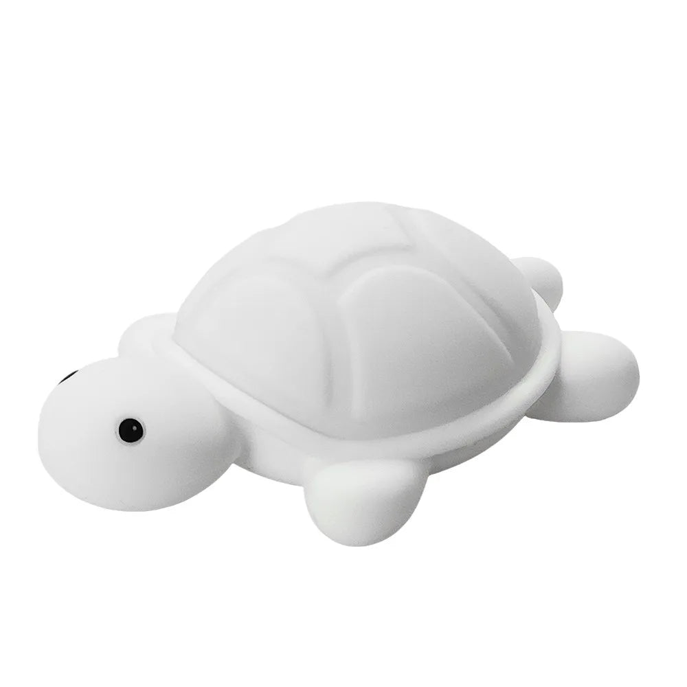 White turtle-shaped object on a white background