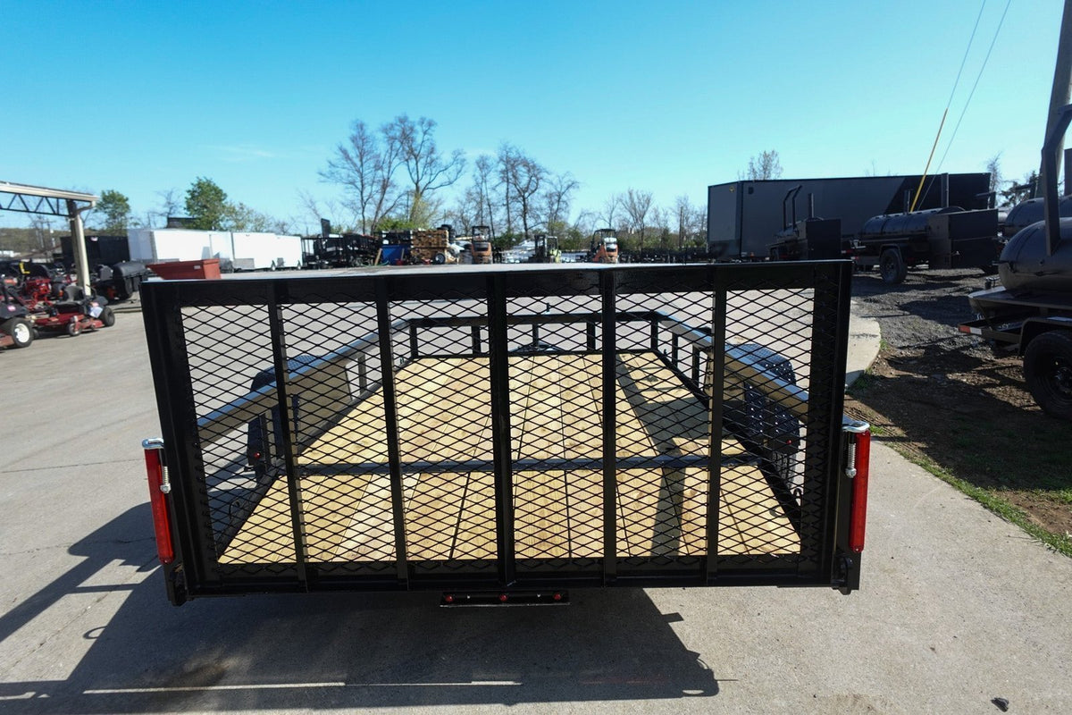6′ 4″ x 10 Utility Trailer Dovetail Powder Coated With Gate 3,500lb Axle