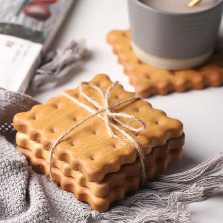 Durable Eco-Friendly Wooden Coasters for Drinks – Stylish Protection for Your Surfaces, Set of 3, Beech Wood or Black Walnut 4