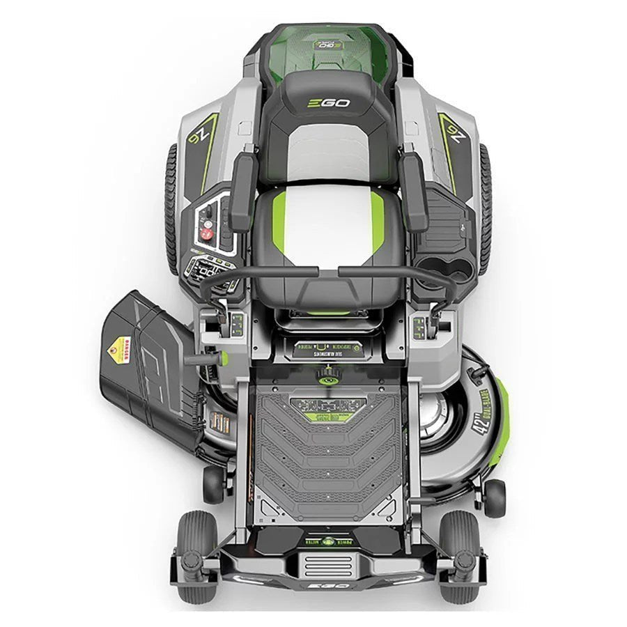 EGO Power+ Z6 42″ Zero Turn Riding Mower with (4) 10.0Ah Batteries & 1600W Fast Charger