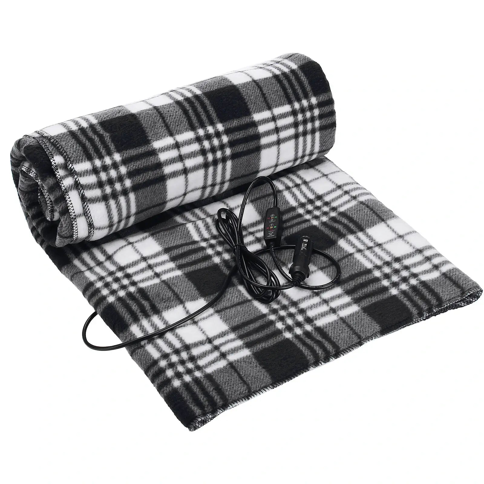 Electric Heating Blanket - Soft Polar Fleece, 12V Portable Heated Throw for Car and Home, 59 x 40 with Auto Shut-Off Safety Feature 7