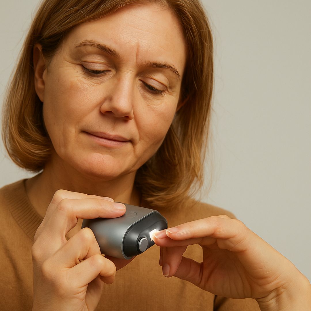 Electric Nail Clipper and Polisher for Thick Nails – Ergonomic Design, LED Light, Ideal for Seniors and Easy Nail Care 2