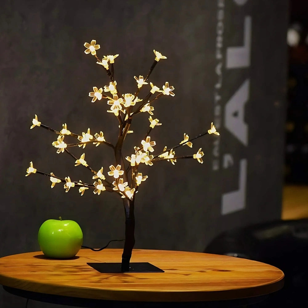 Elegant Cherry Blossom Tree with 48 Warm White LED Lights – Indoor Decorative Lighting for Home Decor 2