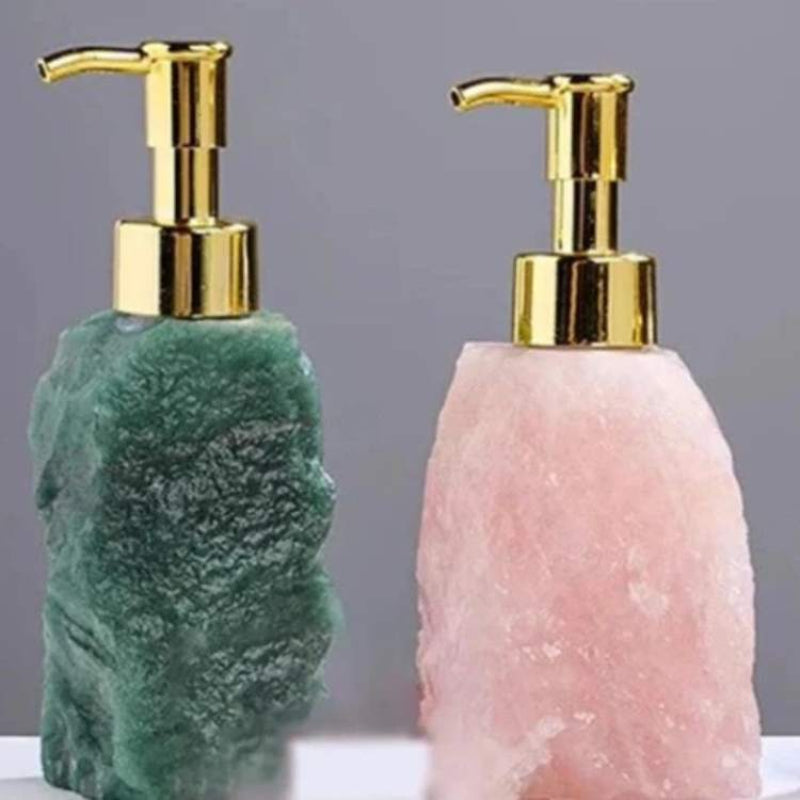 Elegant Glass Soap Dispenser with Unique Gemstone Design – Premium Crystal Hand Soap Dispenser for Soap, Lotion, and Essential Oils 6