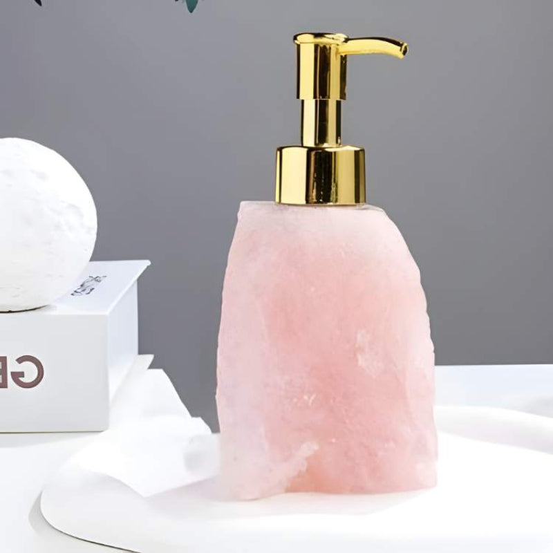 Elegant Glass Soap Dispenser with Unique Gemstone Design – Premium Crystal Hand Soap Dispenser for Soap, Lotion, and Essential Oils 8