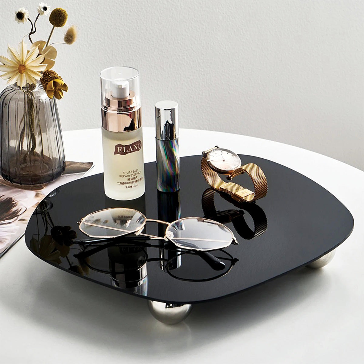 Elegant Multi-Layer Acrylic Tray for Jewelry and Cosmetics – Modern Nordic Design, Two-Tier Organizer 4
