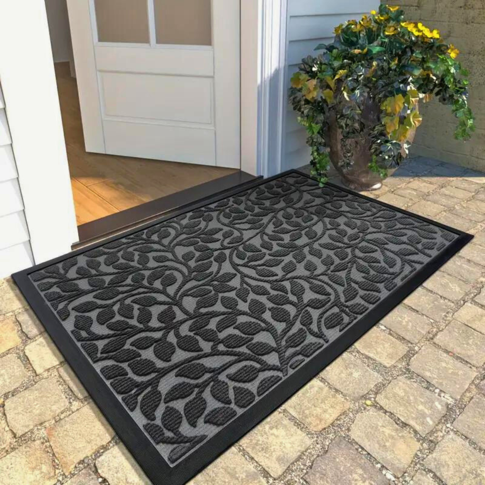 Elegant Natural Doormat – Durable Outdoor Mat with Non-Slip Bottom for Front Door and Indoor Use 1