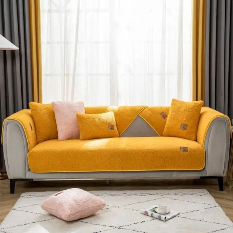 Elegant Stretch Sofa Cover in Soft Polyester – Anti-Slip Slipcover for Couch Protection and Revitalization 0