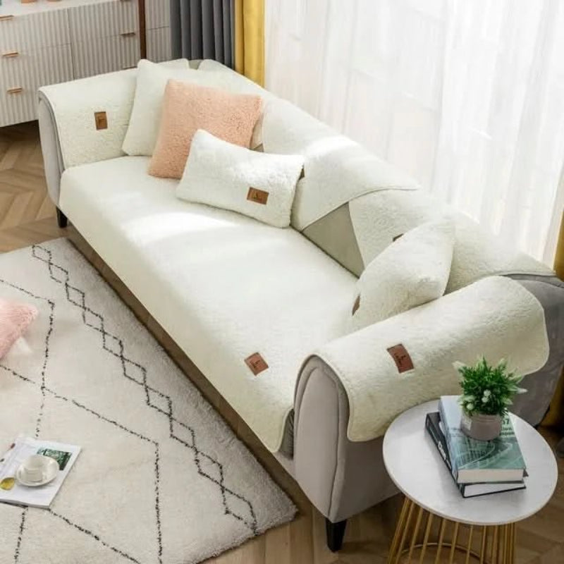 Elegant Stretch Sofa Cover in Soft Polyester – Anti-Slip Slipcover for Couch Protection and Revitalization 2