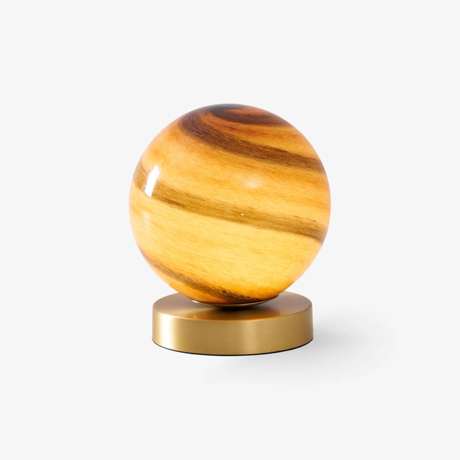 Elegant Table Lamp with Marble Sphere and Brass Base – Stylish Bedside or Desk Lamp for Living Room Lighting 1