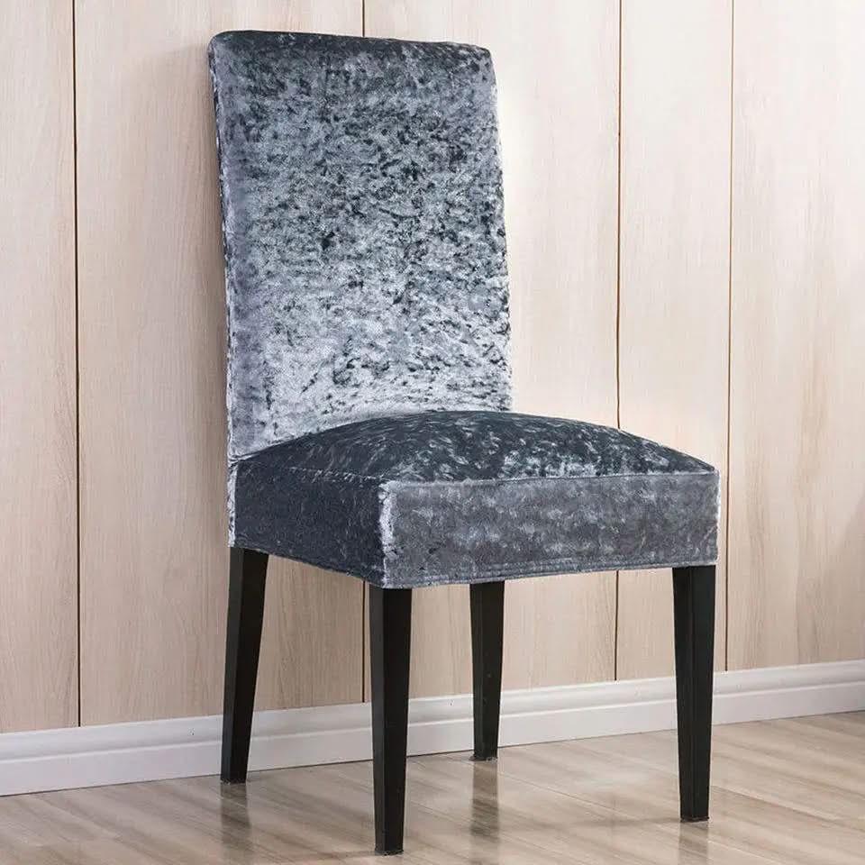 Elegant Velvet Dining Chair Cover – Universal Fit, Soft and Durable Protection for Dining Room Chairs 11
