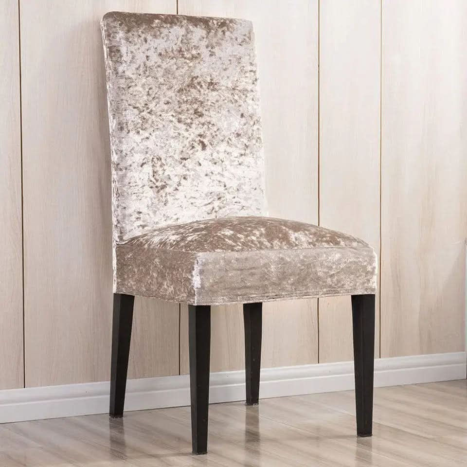 Elegant Velvet Dining Chair Cover – Universal Fit, Soft and Durable Protection for Dining Room Chairs 7