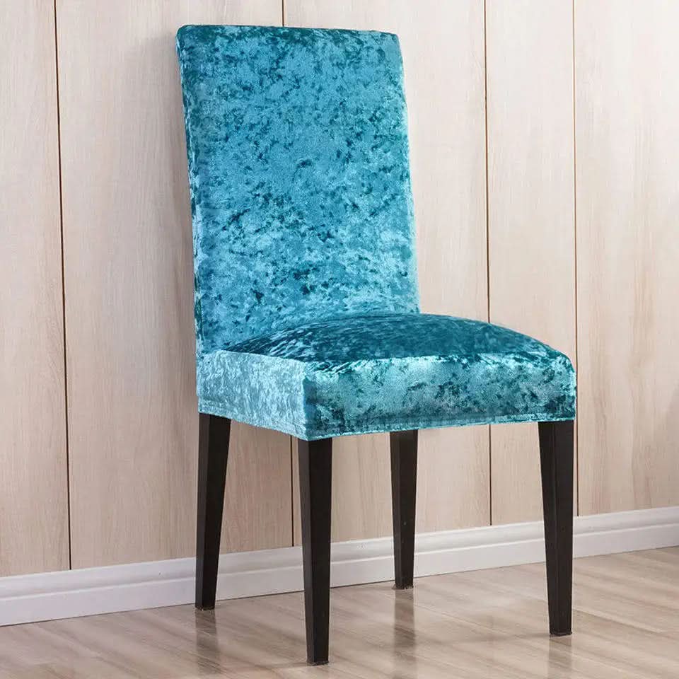 Elegant Velvet Dining Chair Cover – Universal Fit, Soft and Durable Protection for Dining Room Chairs 9