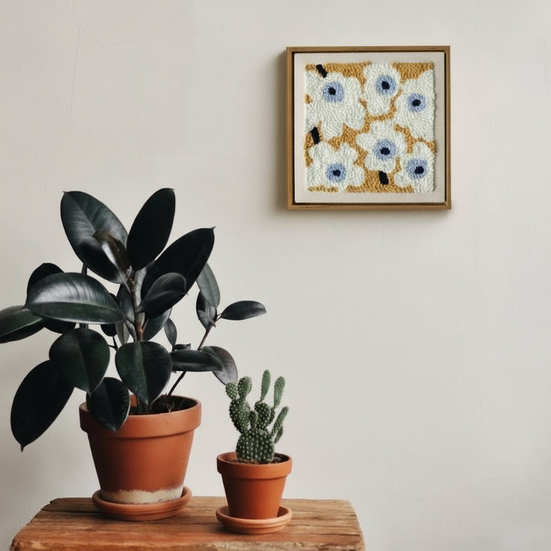 Embroidery Kit for Beginners – Floral Design Set with 30cm Hoop and Polyester Thread for Easy Needlework 4