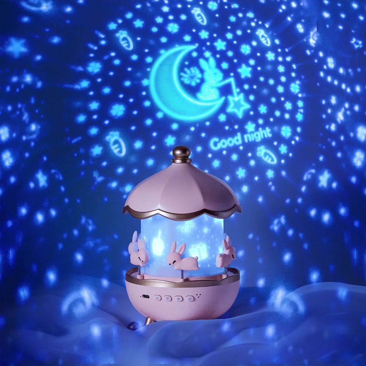 Enchanted Star Projector Night Light with Music, 12 Image Templates, Adjustable Brightness, 360° Rotation – Ideal for Relaxation 3