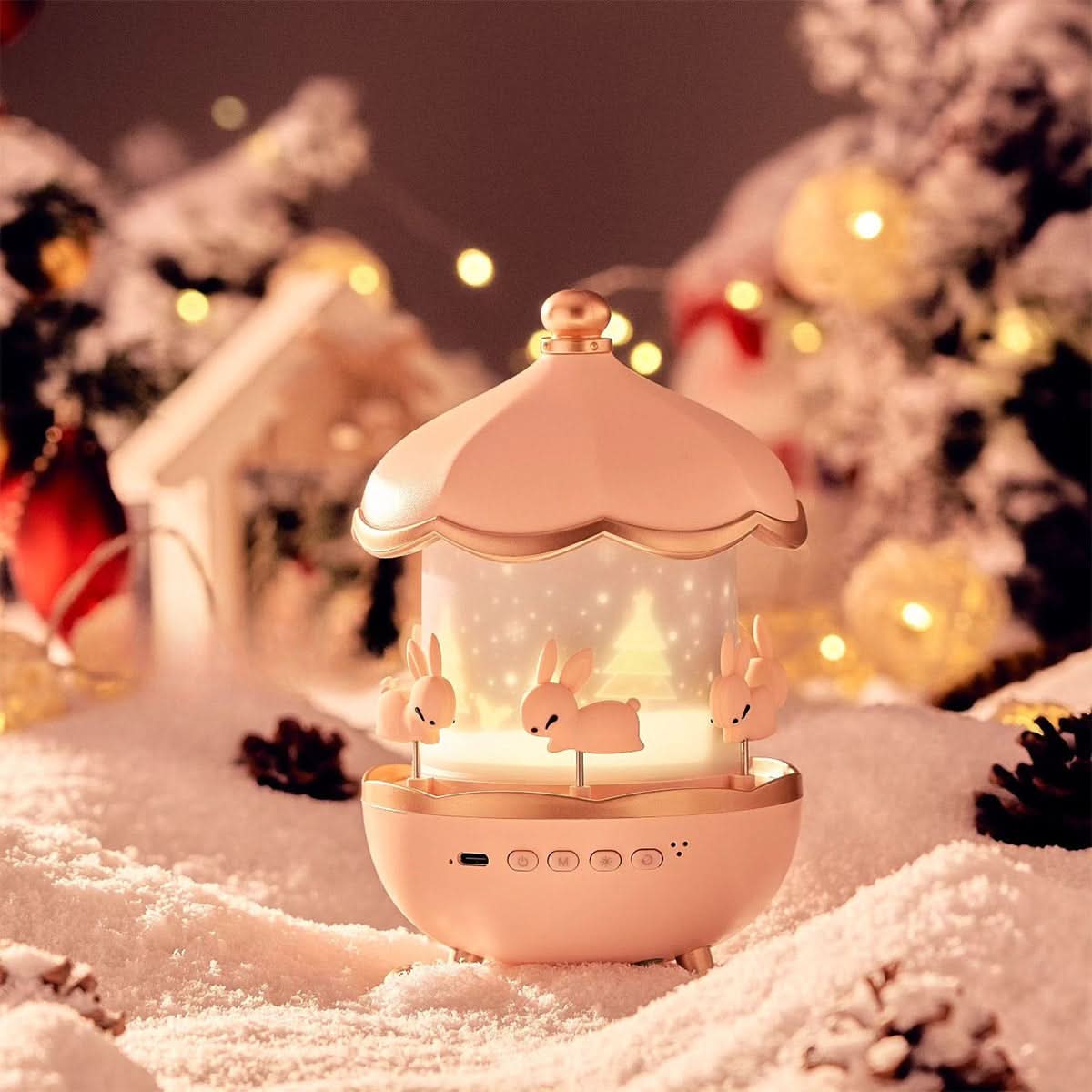 Enchanted Star Projector Night Light with Music, 12 Image Templates, Adjustable Brightness, 360° Rotation – Ideal for Relaxation 6