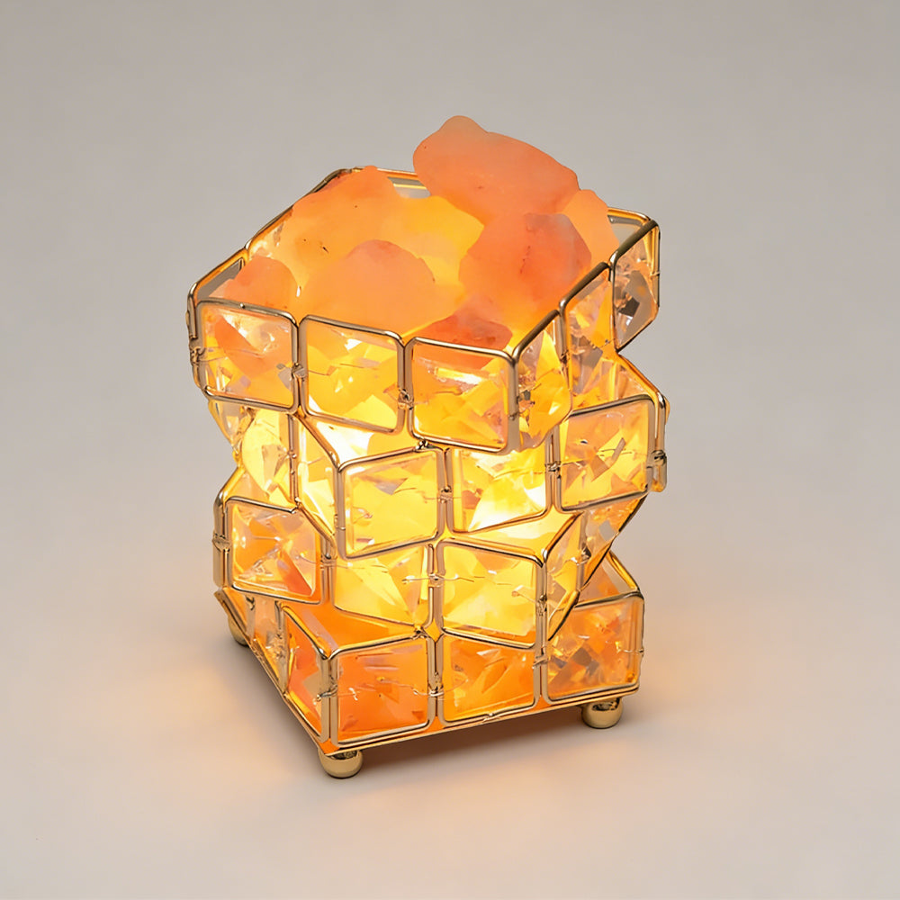 Exquisite Square Crystal Table Lamp with Touch Switch – Elegant Bedside Table Lamp for Bedroom and Living Room 1