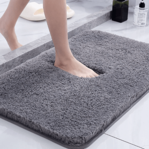 Extra Thick Microfiber Non-Slip Bath Mat – Soft, Absorbent Bathroom Mat in Multiple Sizes and Colors 0