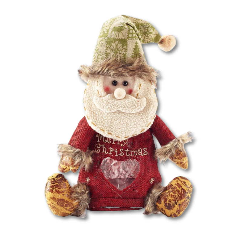 Festive Gift Bag with Holiday Designs – Reusable Christmas Gift Bag for Thoughtful Gifting, Santa, Snowman, Reindeer 0