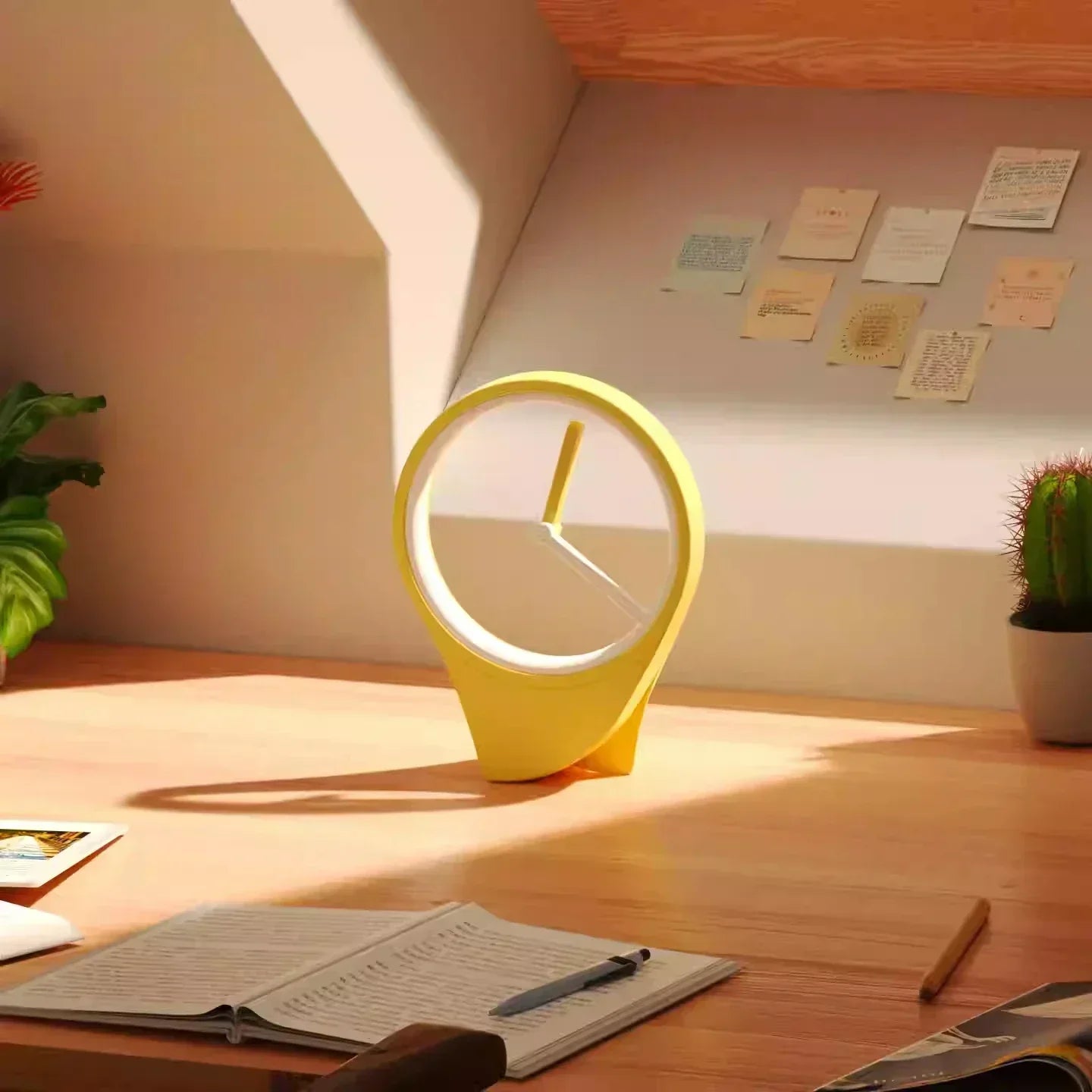 Floating LED Clock with Modern Design and USB Power – Unique Timepiece for Creative Interiors 0