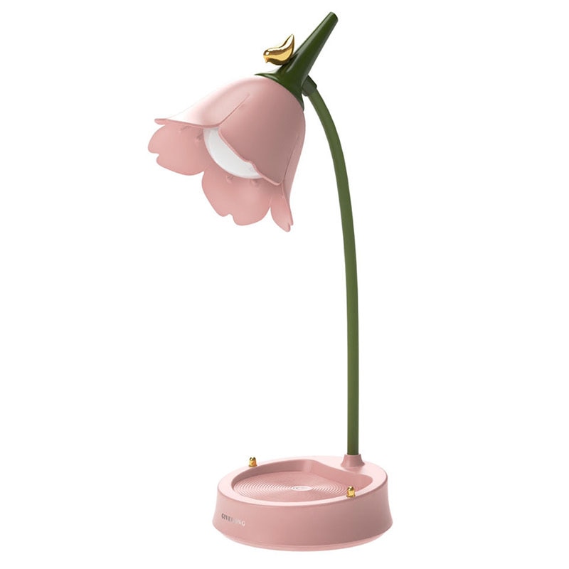 Flower-Shaped Desk Lamp with Touch Activation and Three Color Temperatures – Portable LED Lighting 0