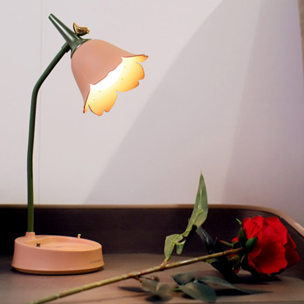 Flower-Shaped Desk Lamp with Touch Activation and Three Color Temperatures – Portable LED Lighting 2