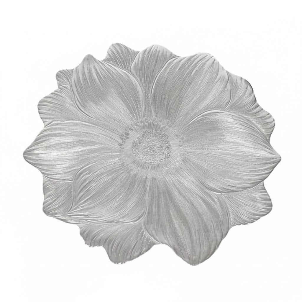Decorative plate with a floral design on a white background