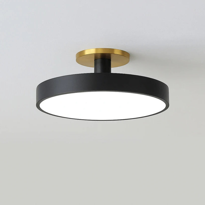 Flush Mount LED Ceiling Light Fixture – Warm White Circular Design for Elegant Illumination in Any Room 0