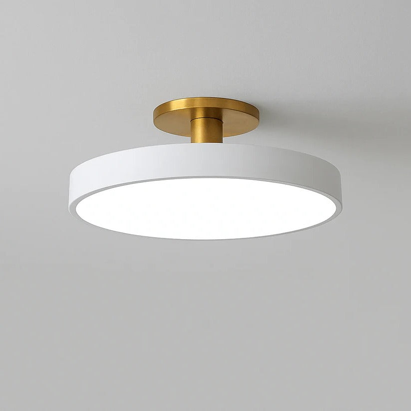 Flush Mount LED Ceiling Light Fixture – Warm White Circular Design for Elegant Illumination in Any Room 1