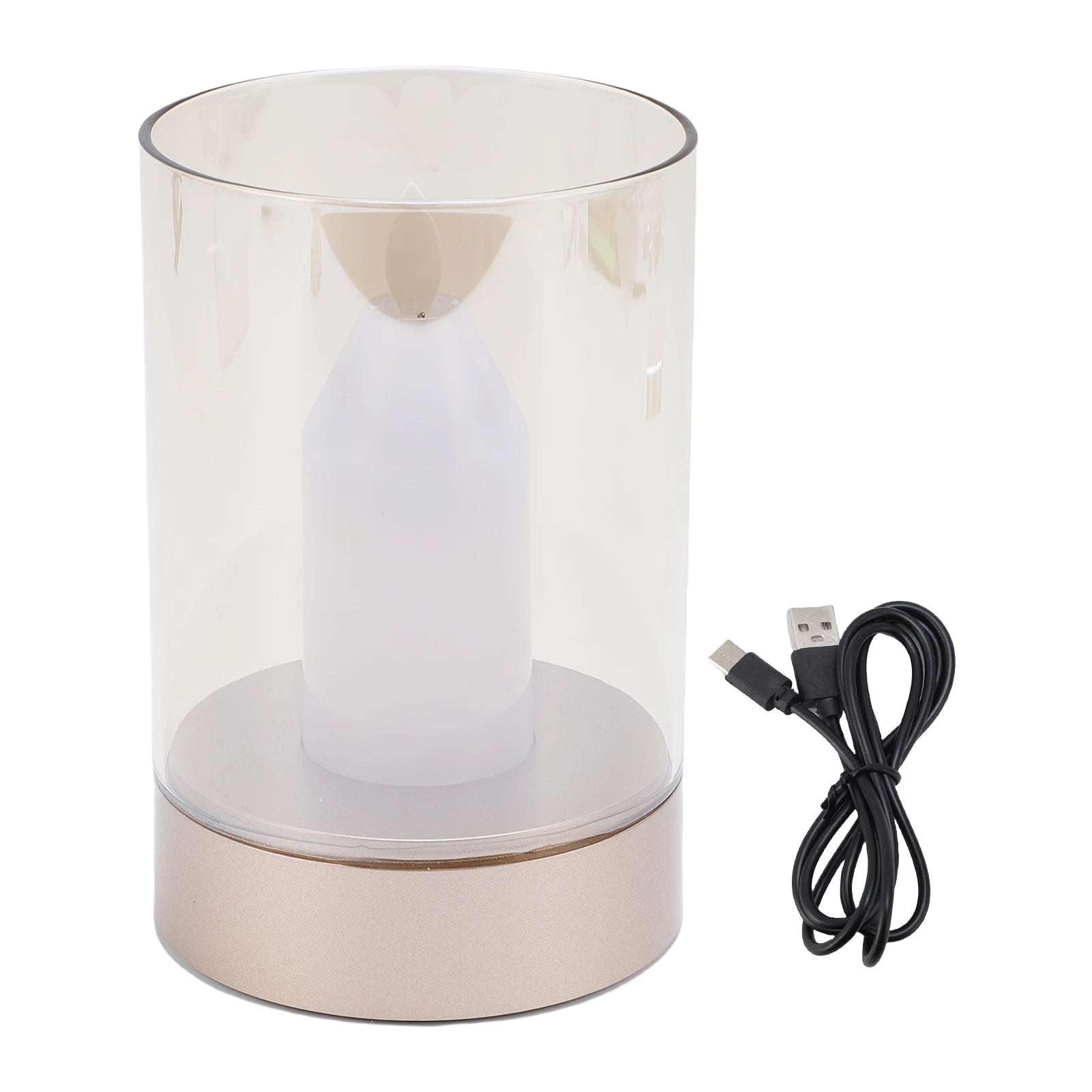 Gesture-Controlled LED Candle – Dimmable Warm Light, USB Rechargeable Flameless Battery Candle, 8.5 x 8.5 x 13 cm 6