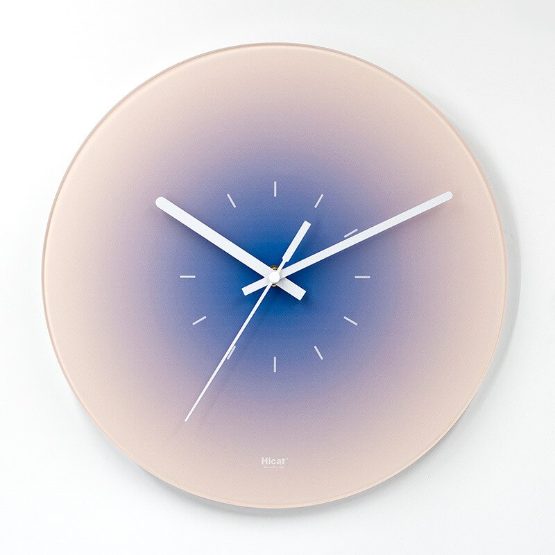 Gradient Glass Wall Clock – Modern Minimalist Design with Silent Sweep Movement, 11.8 & 14.2 Inch Options 2