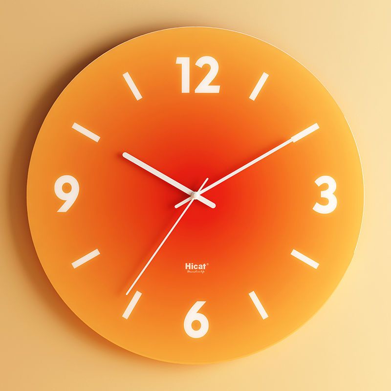 Gradient Glass Wall Clock – Modern Minimalist Design with Silent Sweep Movement, 11.8 & 14.2 Inch Options 3
