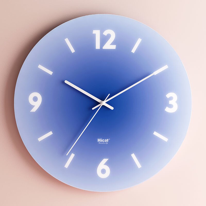 Gradient Glass Wall Clock – Modern Minimalist Design with Silent Sweep Movement, 11.8 & 14.2 Inch Options 4