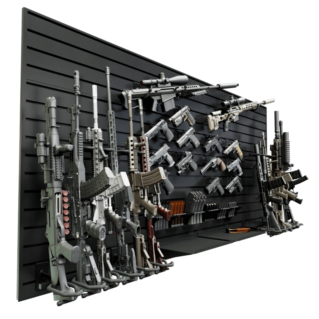 Hold Up Gun Wall Display Package HD107