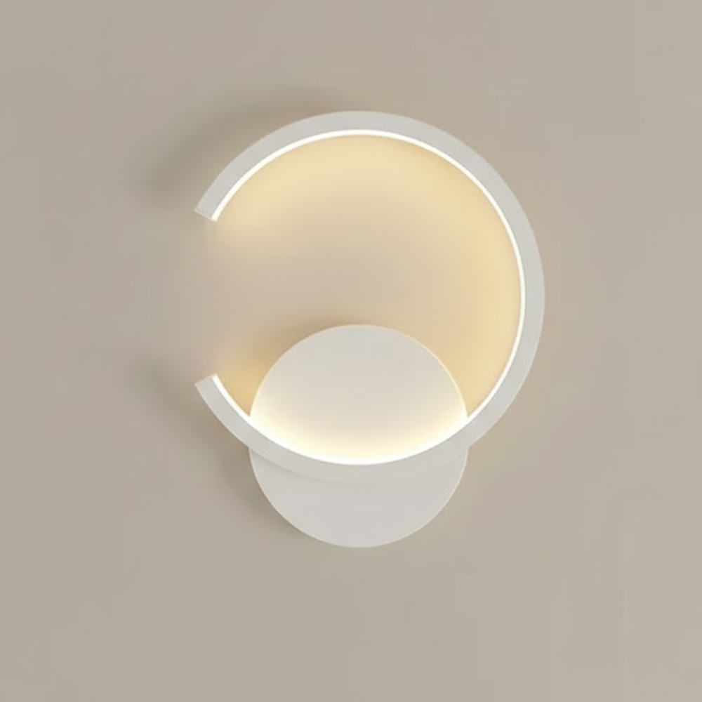 Halo Circle LED Wall Light – Painted Aluminum Wall Lamp with Integrated LED 11