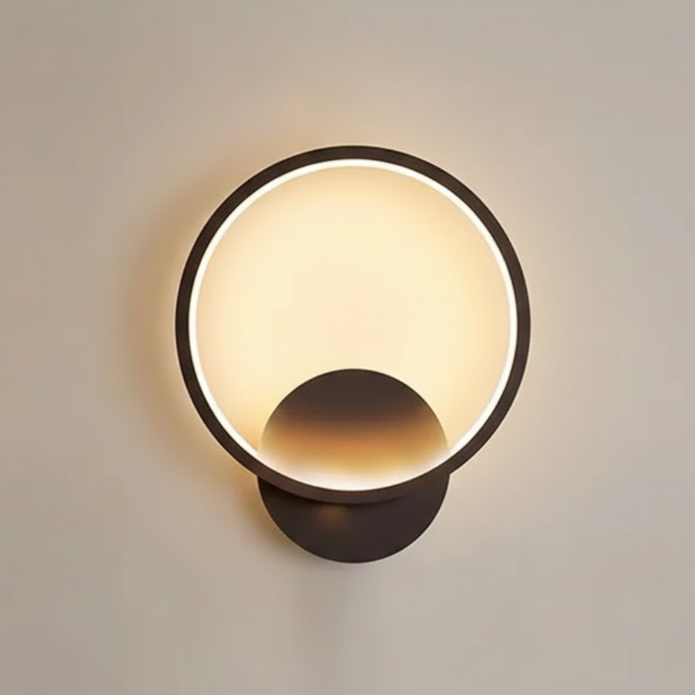 Halo Circle LED Wall Light – Painted Aluminum Wall Lamp with Integrated LED 12