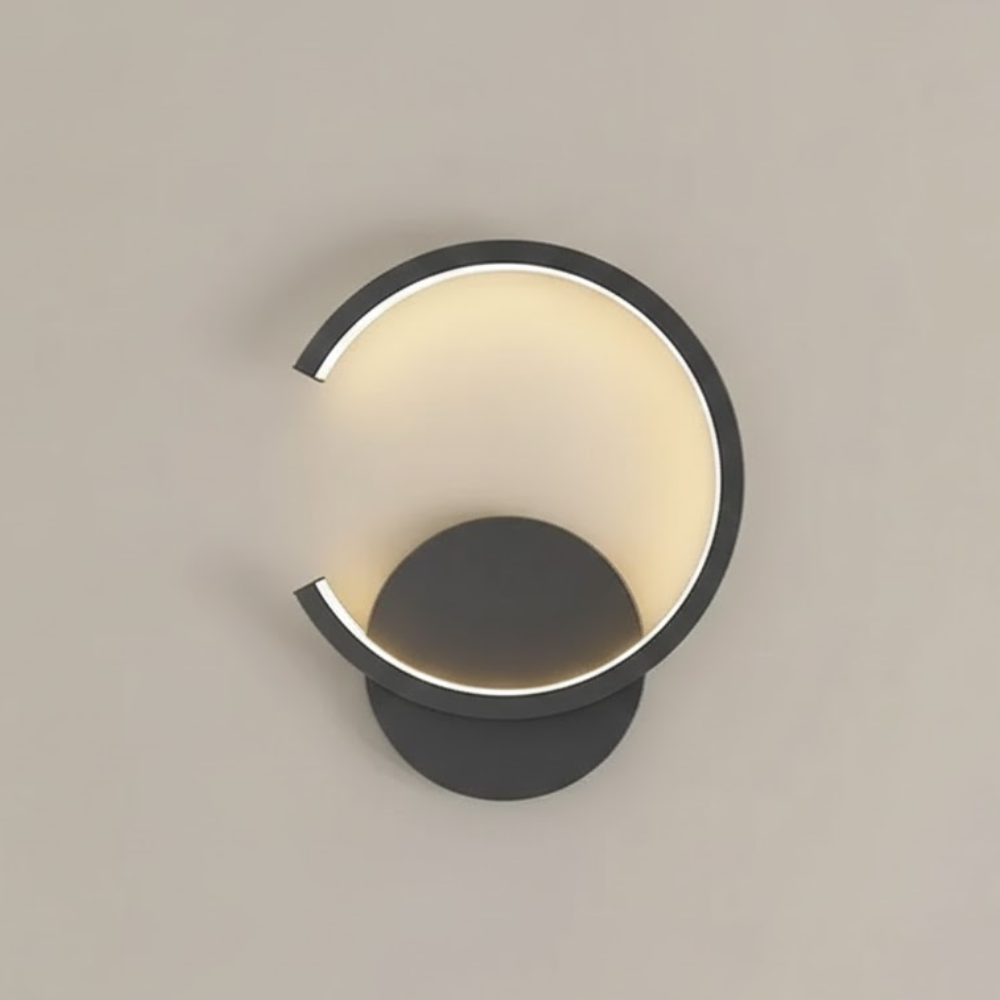 Halo Circle LED Wall Light – Painted Aluminum Wall Lamp with Integrated LED 9