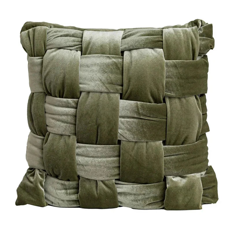 Hand-Knotted Silk Velvet Cushion Cover – Luxurious Softness in Elegant Colors for Sofas and Armchairs 5