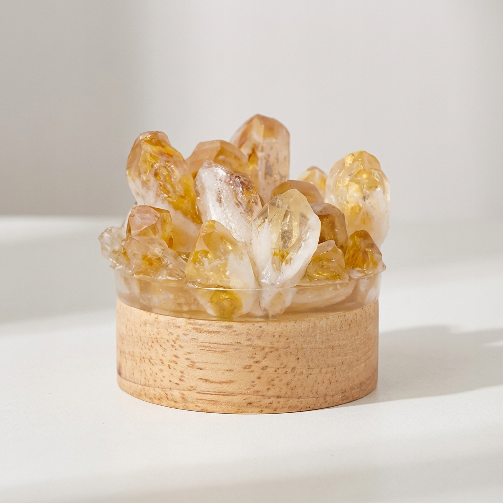 Handmade Natural Crystal Table Lamp – Unique Crystal Lights for Feng Shui and Wellness, Ideal Bedside Lamp a7