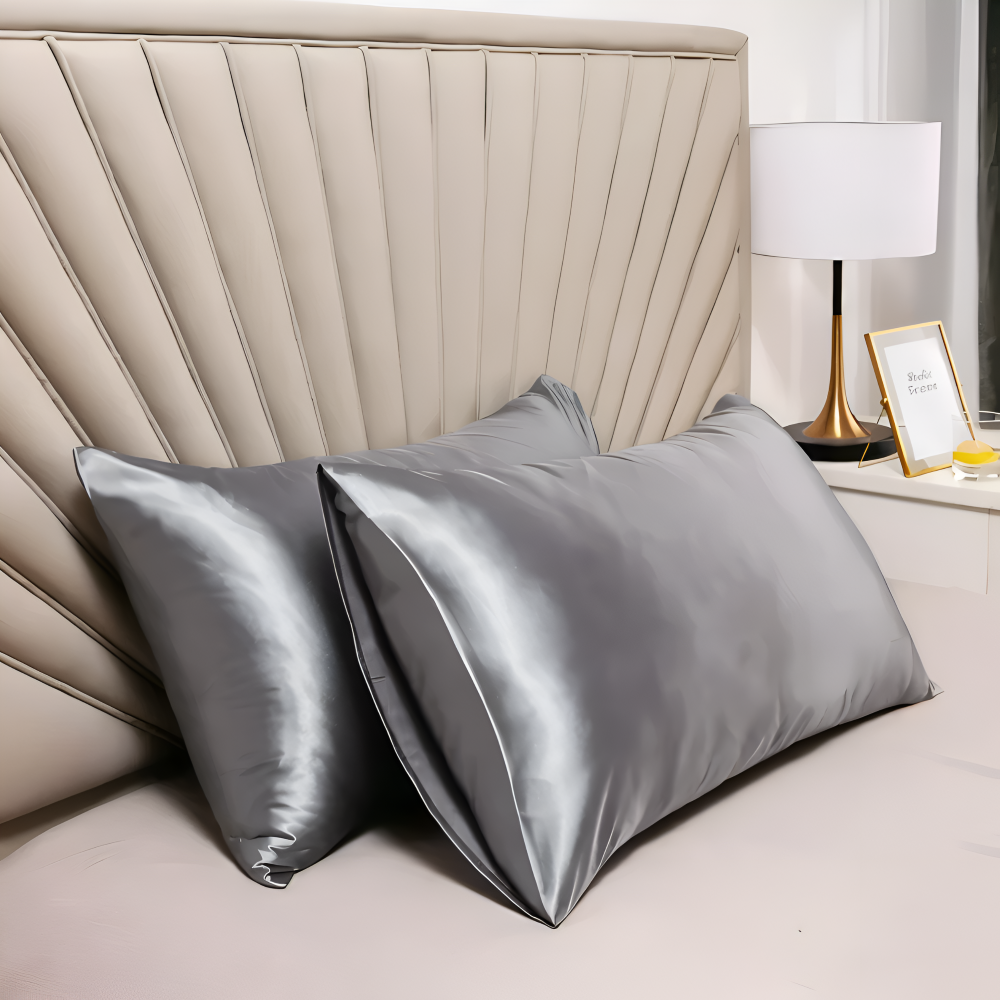 High-Quality Polyester Cushion Cover and Soft Pillow Case – Elegant Sleep Comfort, Machine Washable, Various Colors 1