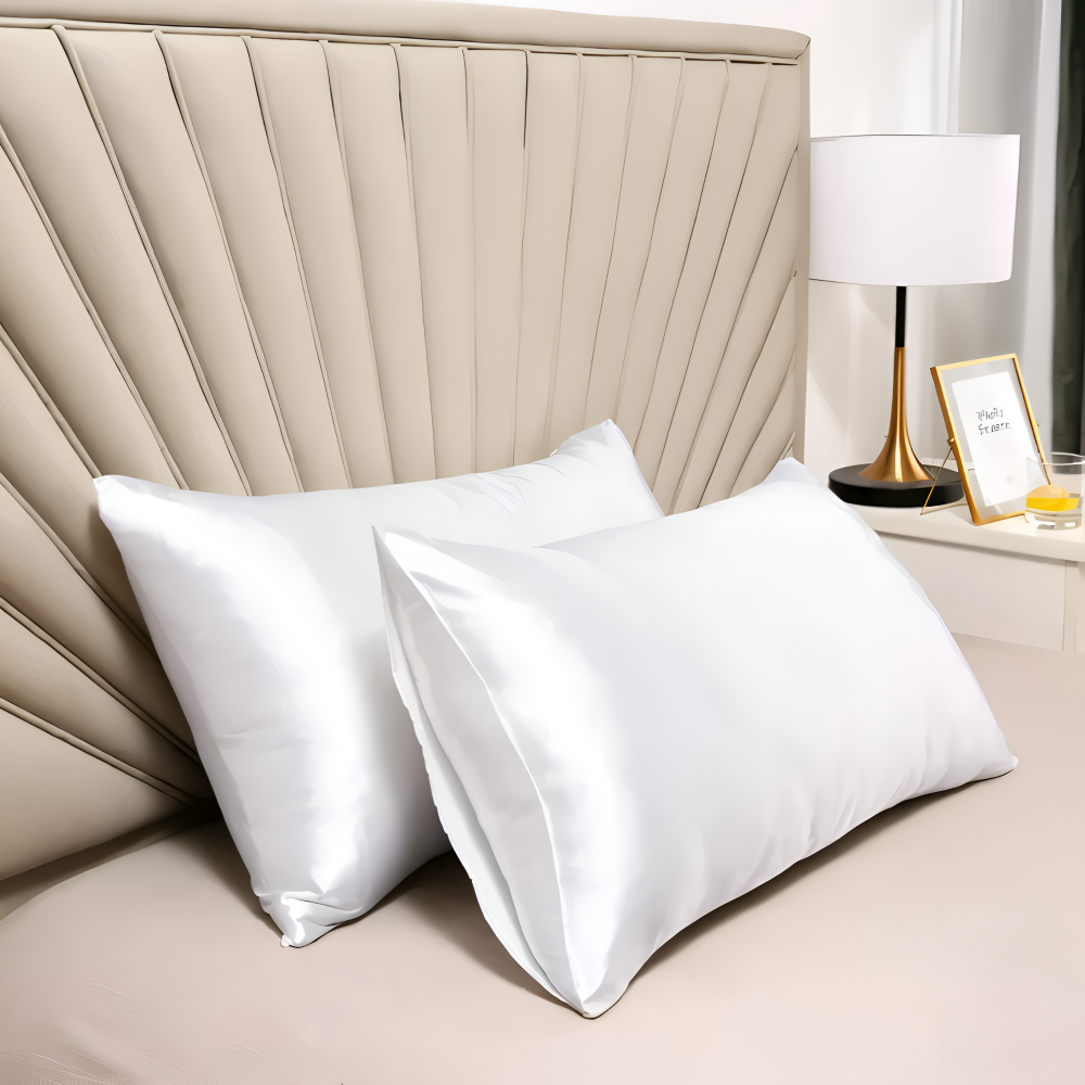 High-Quality Polyester Cushion Cover and Soft Pillow Case – Elegant Sleep Comfort, Machine Washable, Various Colors 2