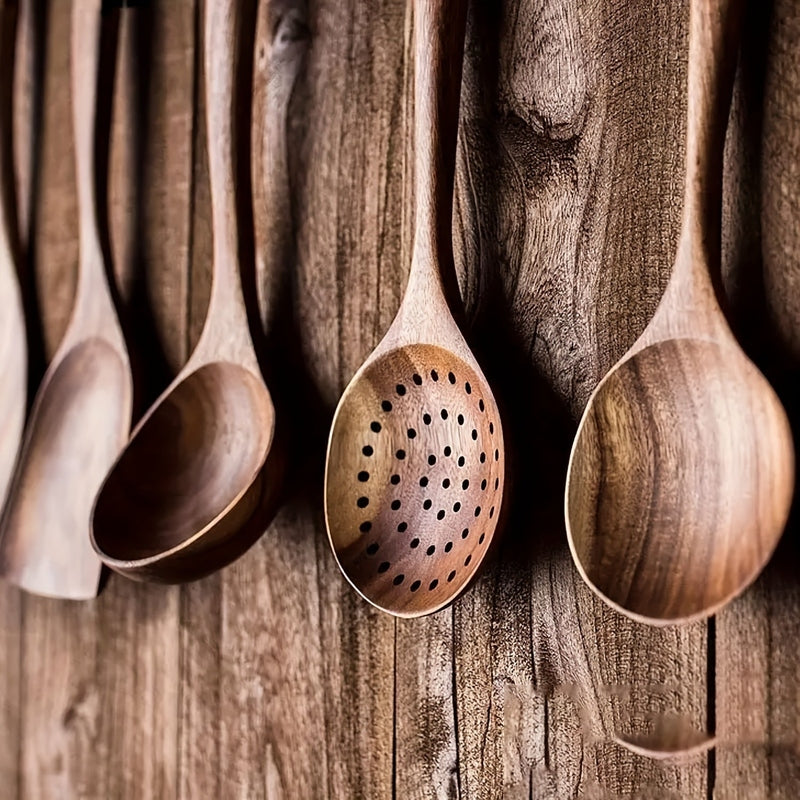 5-Piece Wooden Kitchen Utensil Set – Stylish, Durable & Eco-Friendly Cooking Tools