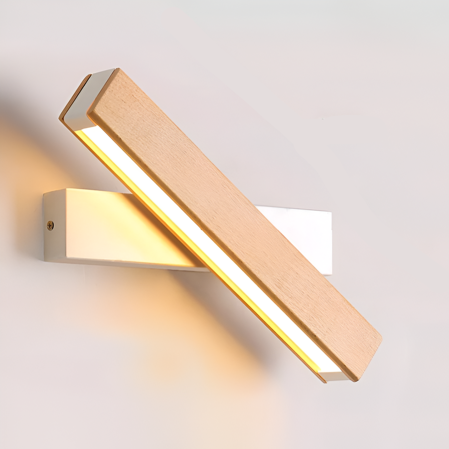 Modern wall-mounted light fixture on a white background